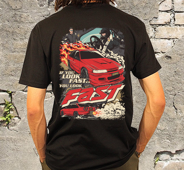 IF YOU LOOK FAST - JETCAR Tee