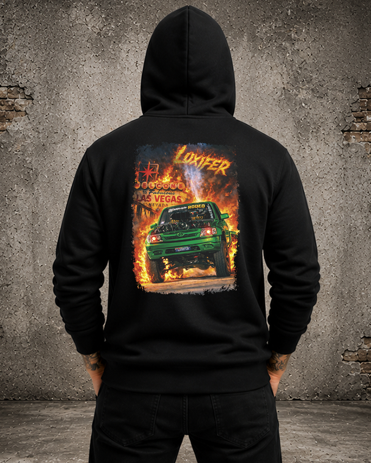 LUXIFER VEGAS INFERNO - HOODIE MENS / KIDS