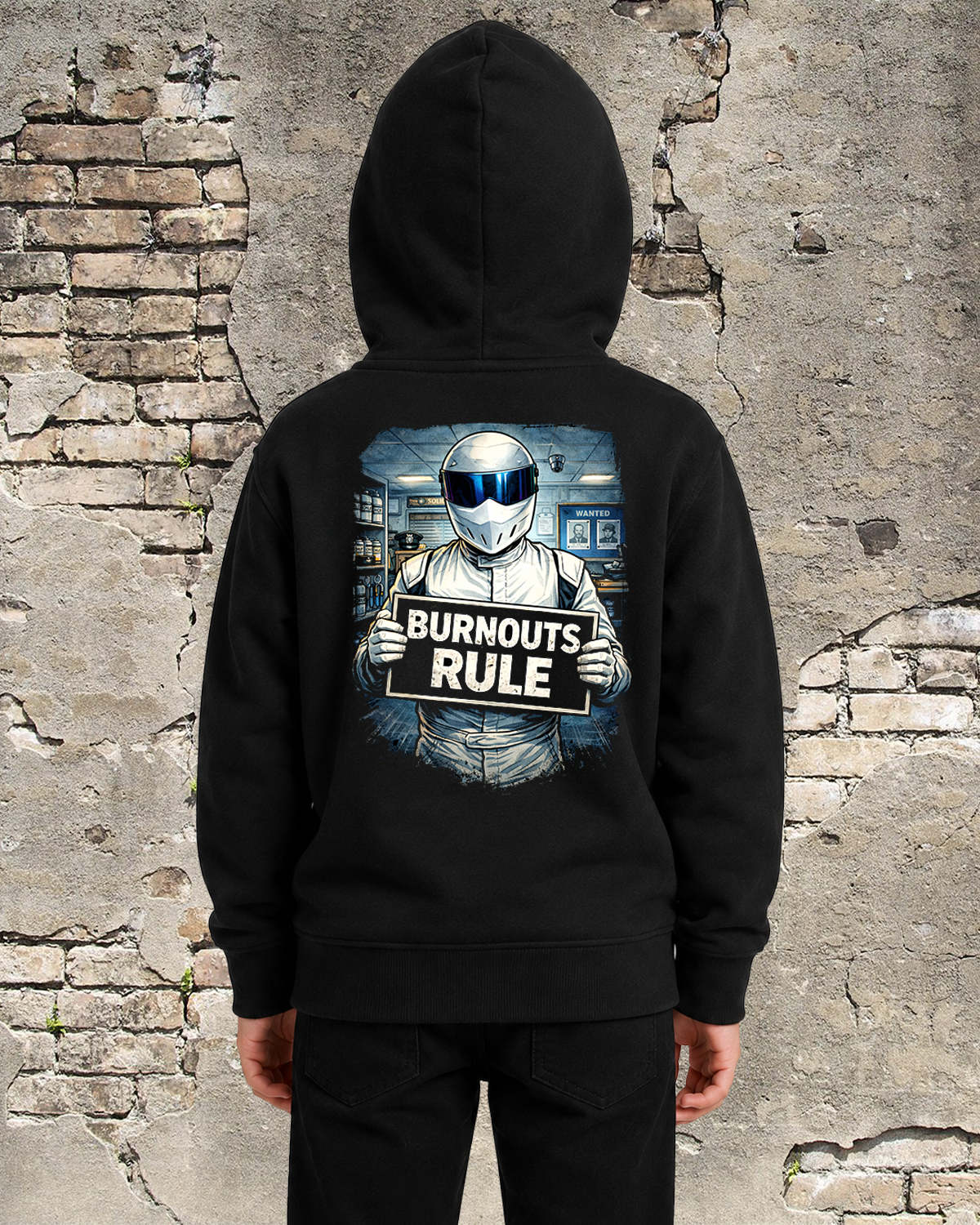 BURNOUTS RULE - HOODIE MENS / KIDS