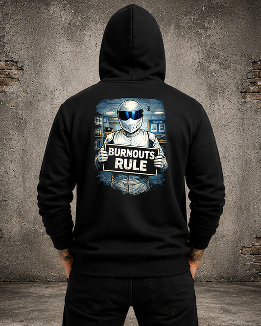 BURNOUTS RULE - HOODIE MENS / KIDS